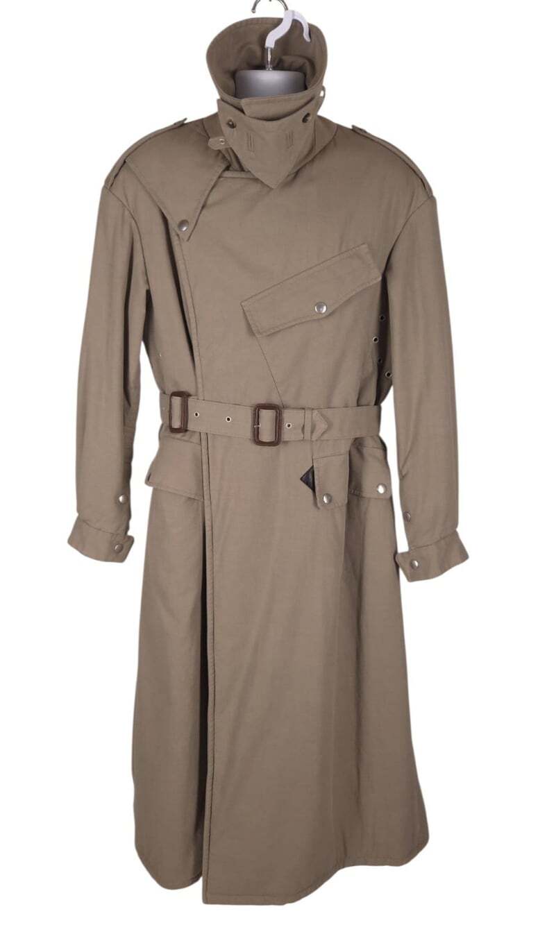 Maison Margiela Reversible Trench Coat US 2 IT 38 Womens Beige Plaid $6929 - Picture 5 of 16